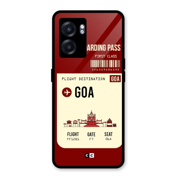 Goa Boarding Pass Glass Back Case for Oppo K10 (5G)