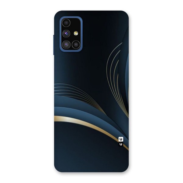 Gold Blue Beauty Back Case for Galaxy M51