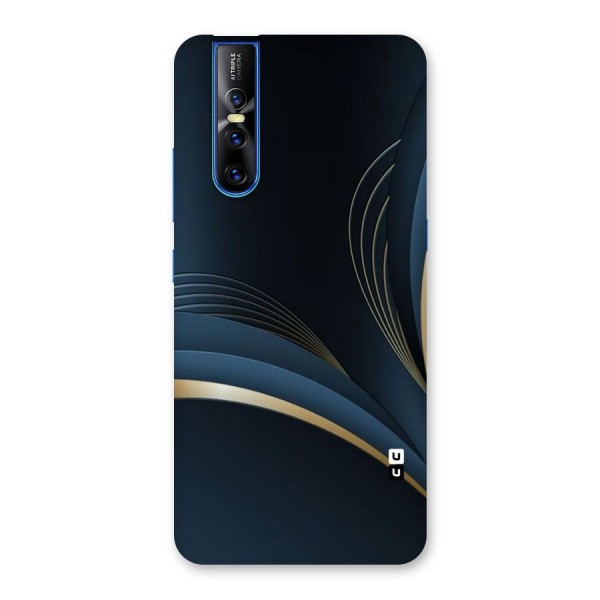 Gold Blue Beauty Back Case for Vivo V15 Pro