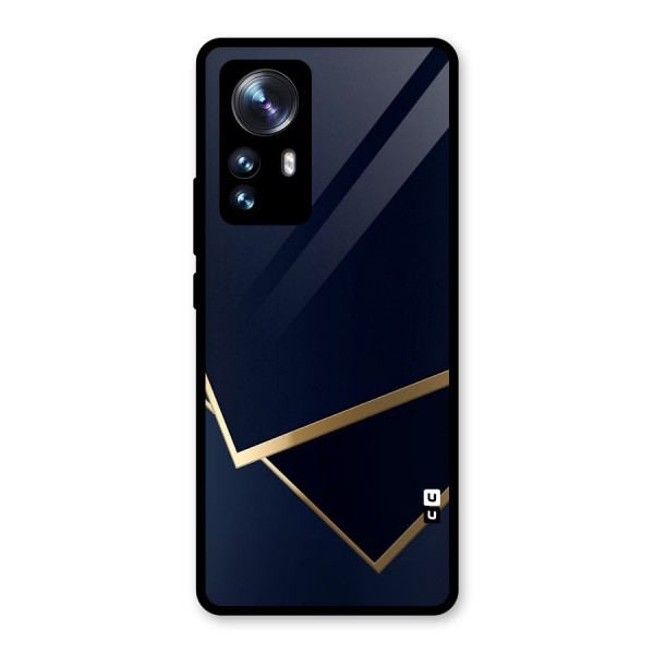 Gold Corners Glass Back Case for Xiaomi 12 Pro
