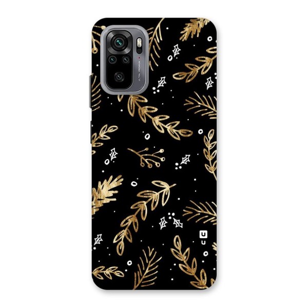 Gold Palm Leaves Back Case for Redmi Note 10