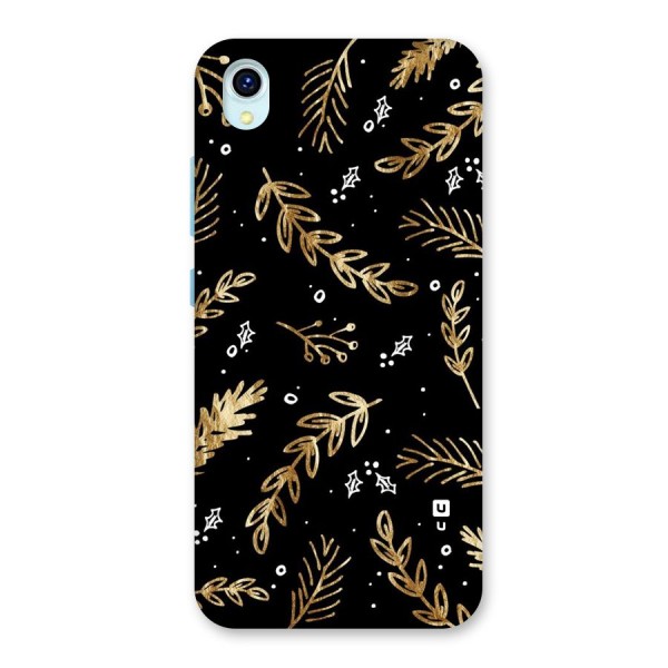 Gold Palm Leaves Back Case for Vivo Y1s