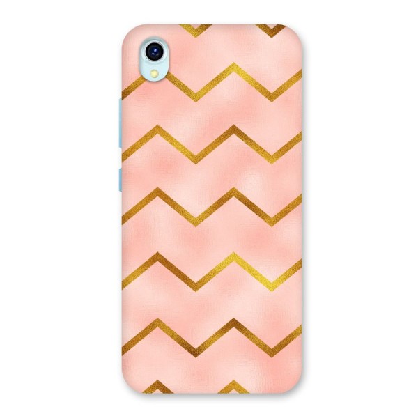 Gold Pink Pattern Back Case for Vivo Y1s