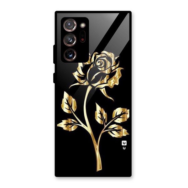 Gold Rose Glass Back Case for Galaxy Note 20 Ultra