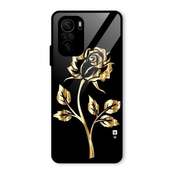 Gold Rose Glass Back Case for Mi 11x