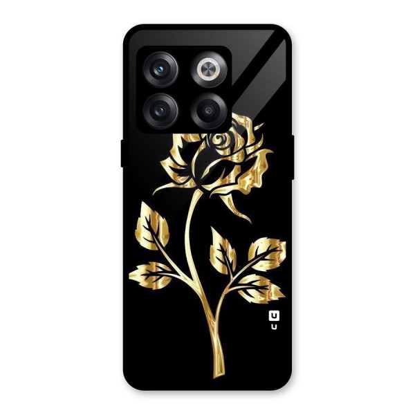 Gold Rose Glass Back Case for OnePlus 10T