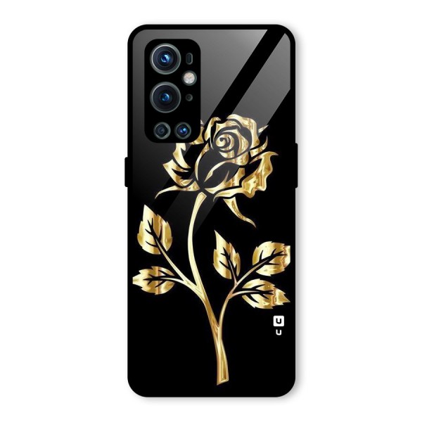 Gold Rose Glass Back Case for OnePlus 9 Pro