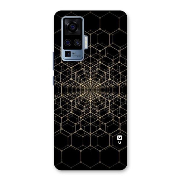 Gold Web Back Case for Vivo X50 Pro