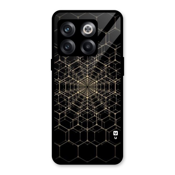 Gold Web Glass Back Case for OnePlus 10T