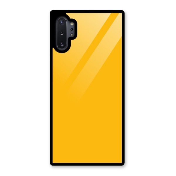 Gold Yellow Glass Back Case for Galaxy Note 10 Plus