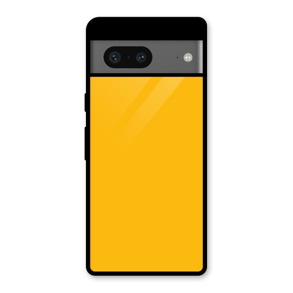 Gold Yellow Glass Back Case for Google Pixel 7