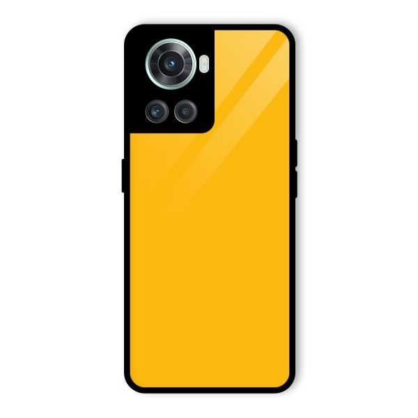 Gold Yellow Glass Back Case for OnePlus 10R