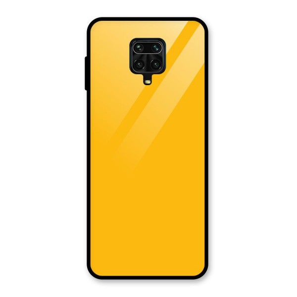 Gold Yellow Glass Back Case for Redmi Note 10 Lite