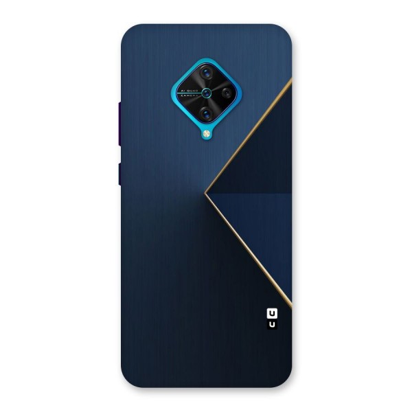 Golden Blue Triangle Back Case for Vivo S1 Pro