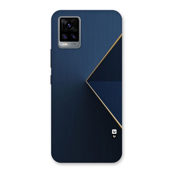 Golden Blue Triangle Back Case for Vivo V20