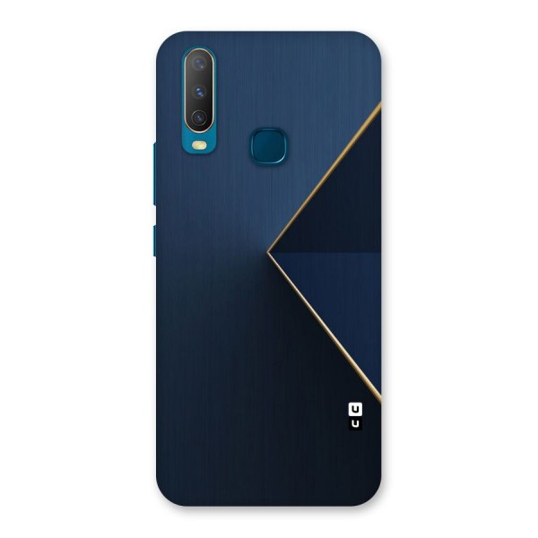 Golden Blue Triangle Back Case for Vivo Y12