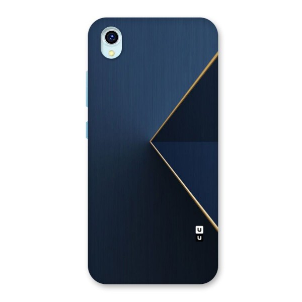 Golden Blue Triangle Back Case for Vivo Y1s