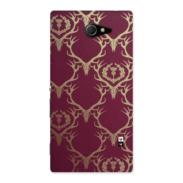 Golden Bull Design Back Case for Sony Xperia M2