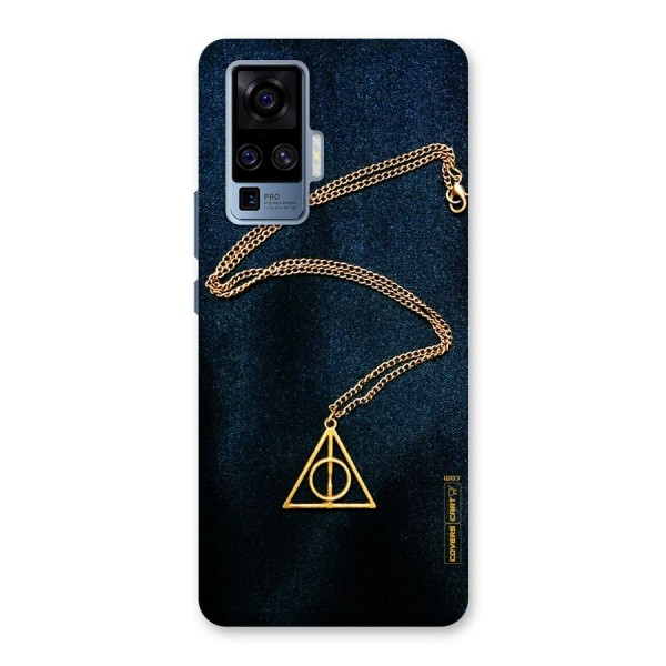 Golden Chain Back Case for Vivo X50 Pro