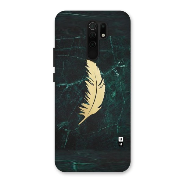 Golden Feather Back Case for Redmi 9 Prime