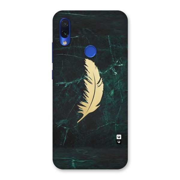 Golden Feather Back Case for Redmi Note 7