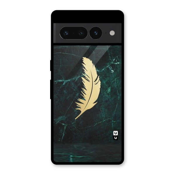 Golden Feather Glass Back Case for Google Pixel 7 Pro