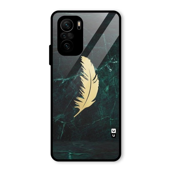 Golden Feather Glass Back Case for Mi 11X Pro