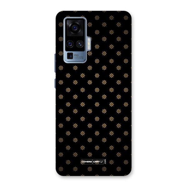 Golden Flowers Back Case for Vivo X50 Pro