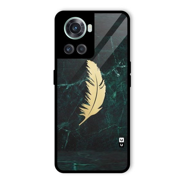 Golden Leaf Glass Back Case for OnePlus 10R