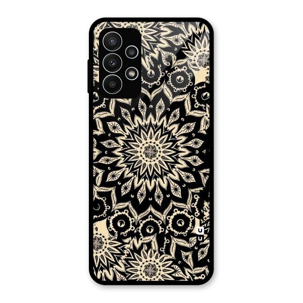 Golden Mandala Glass Back Case for Galaxy A23