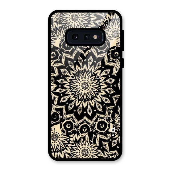 Golden Mandala Glass Back Case for Galaxy S10e