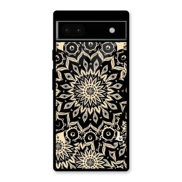 Golden Mandala Glass Back Case for Google Pixel 6a