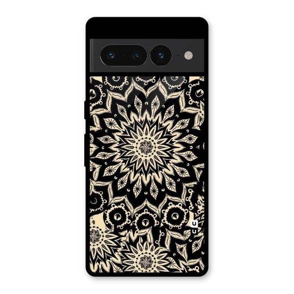 Golden Mandala Glass Back Case for Google Pixel 7 Pro