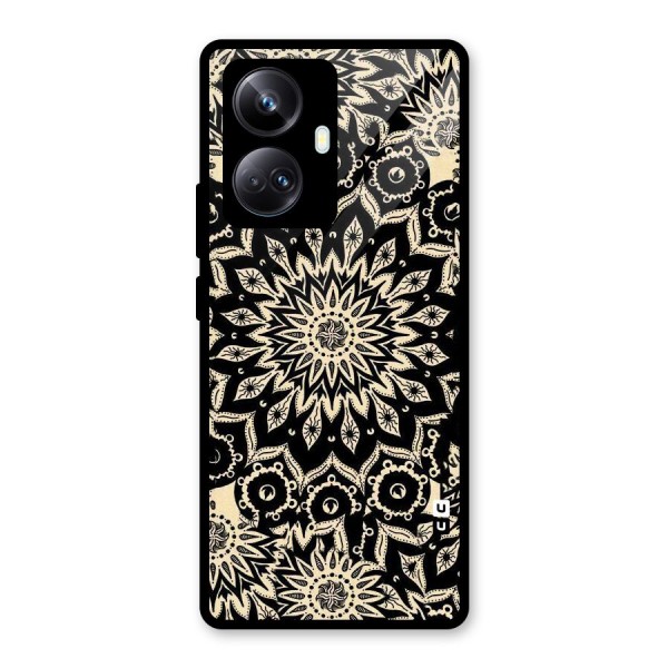 Golden Mandala Glass Back Case for Realme 10 Pro Plus