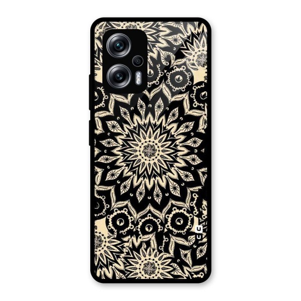 Golden Mandala Glass Back Case for Redmi K50i