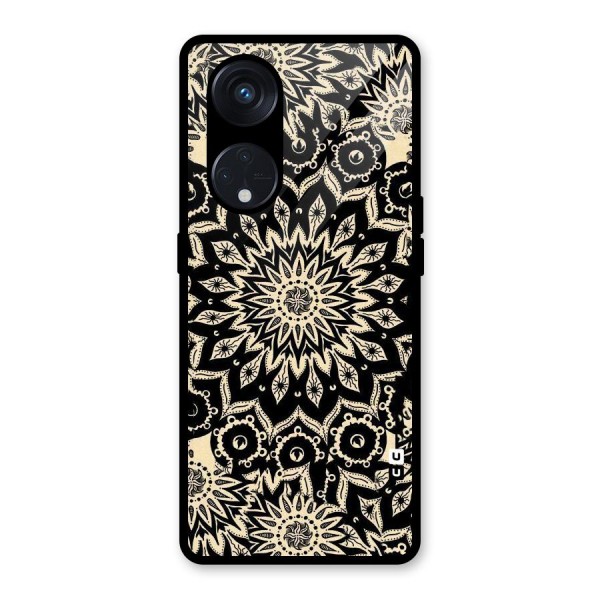 Golden Mandala Glass Back Case for Reno8 T 5G