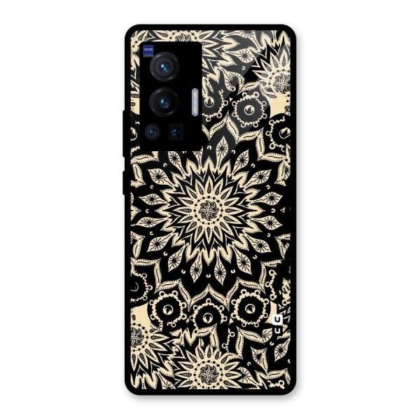 Golden Mandala Glass Back Case for Vivo X70 Pro