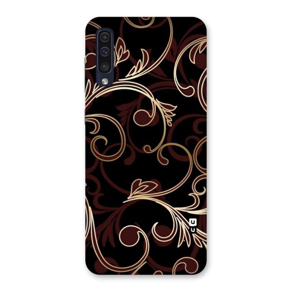 Golden Maroon Beauty Back Case for Galaxy A50