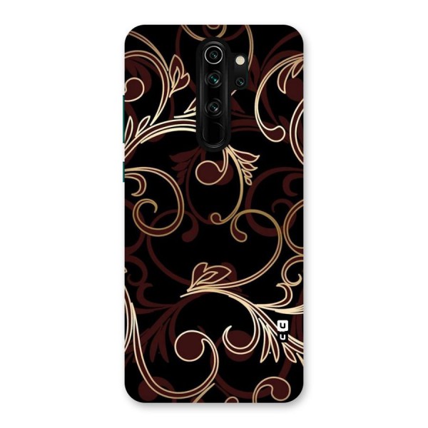 Golden Maroon Beauty Back Case for Redmi Note 8 Pro