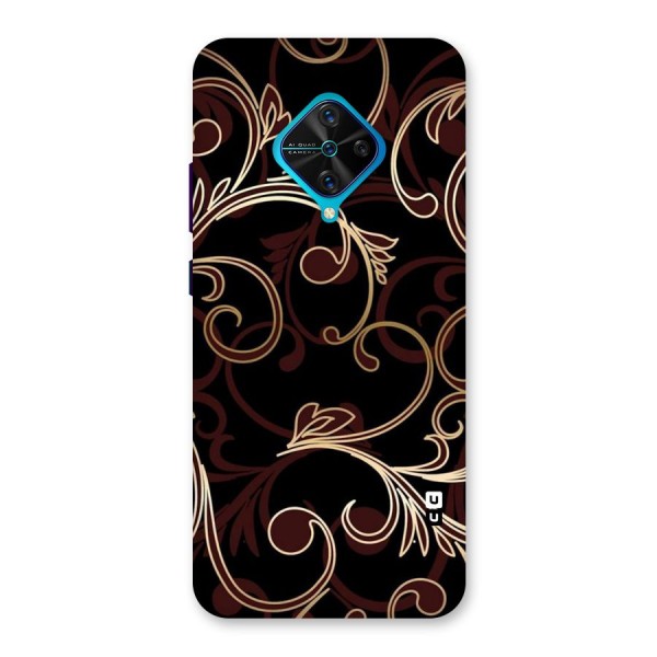 Golden Maroon Beauty Back Case for Vivo S1 Pro