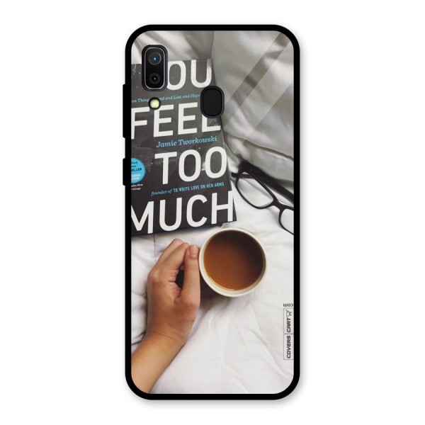 Good Reads And Coffee Glass Back Case for Galaxy A30