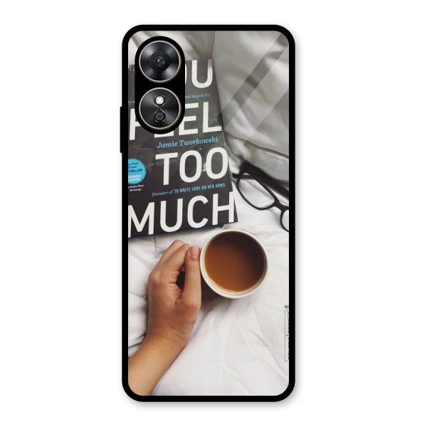 Good Reads And Coffee Glass Back Case for Oppo A17