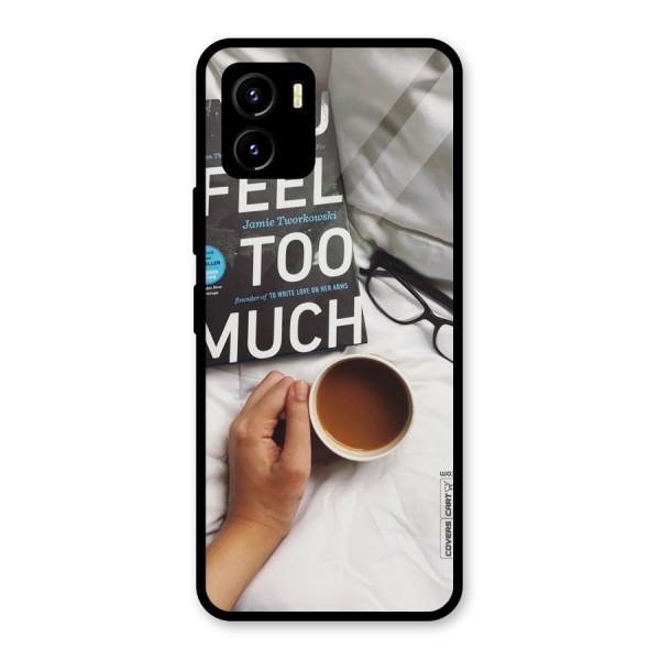 Good Reads And Coffee Glass Back Case for Vivo Y15s