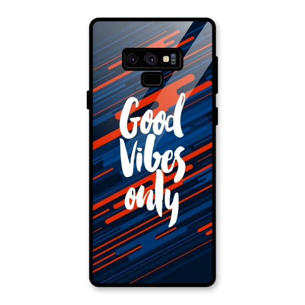 Good Vibes Only Glass Back Case for Galaxy Note 9