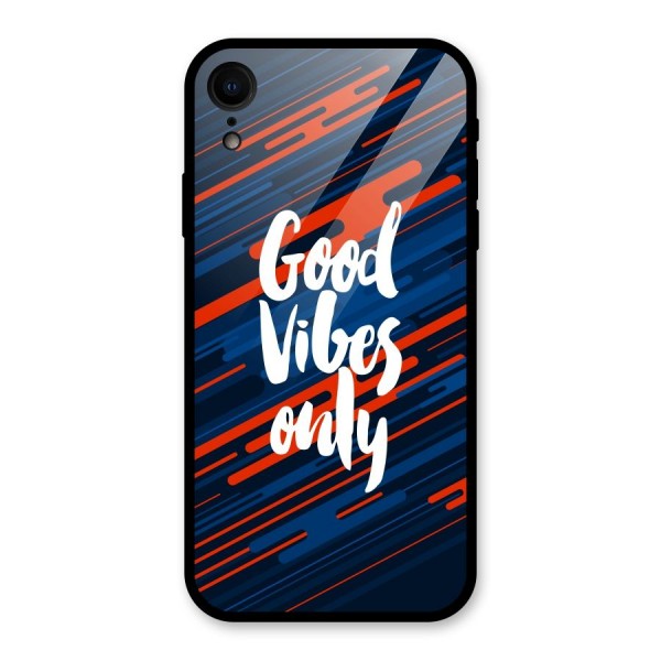 Good Vibes Only Glass Back Case for XR