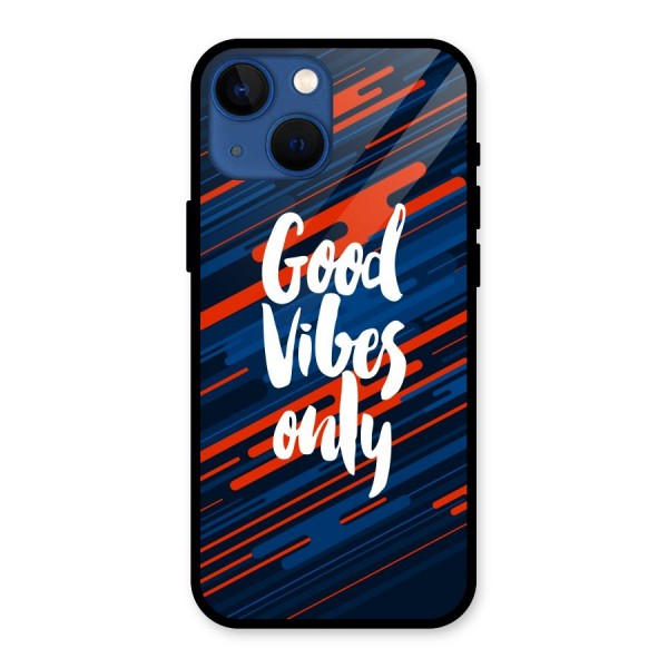 Good Vibes Only Glass Back Case for iPhone 13 Mini