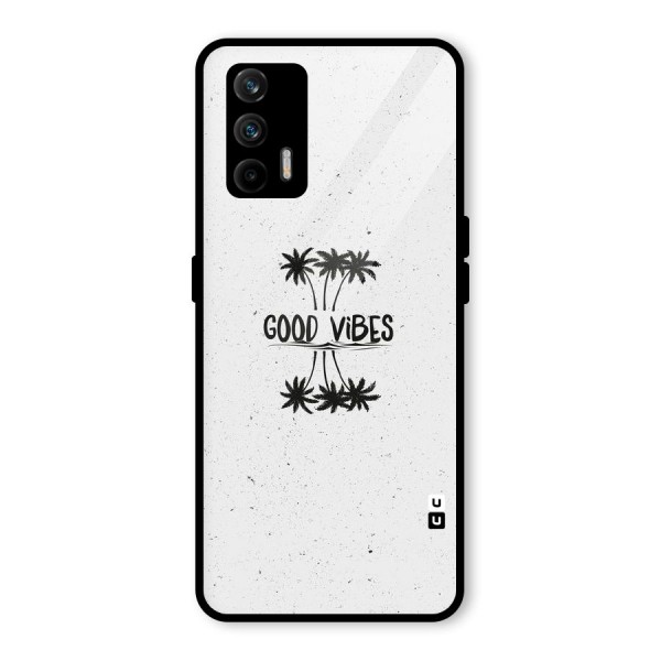 Good Vibes Rugged Glass Back Case for Realme X7 Max