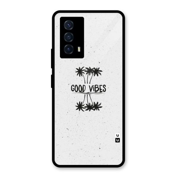 Good Vibes Rugged Glass Back Case for Vivo iQOO Z5