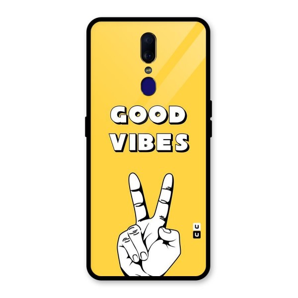 Good Vibes Victory Glass Back Case for Oppo F11