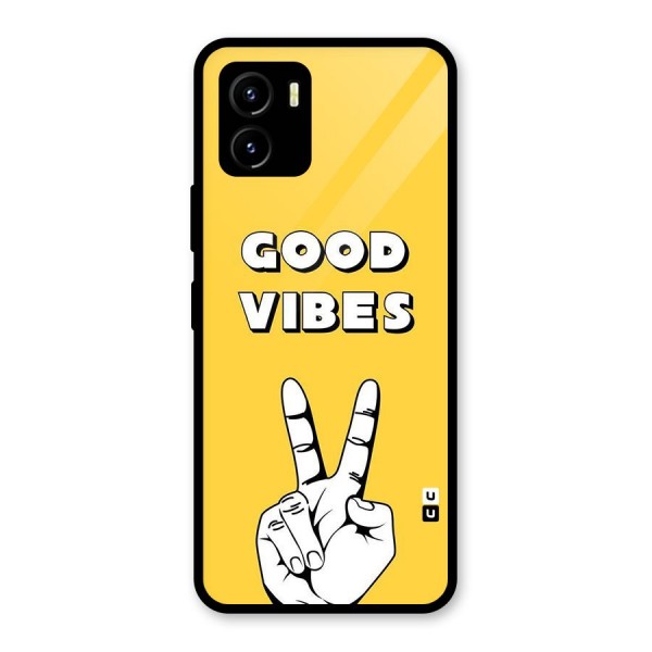 Good Vibes Victory Glass Back Case for Vivo Y15s